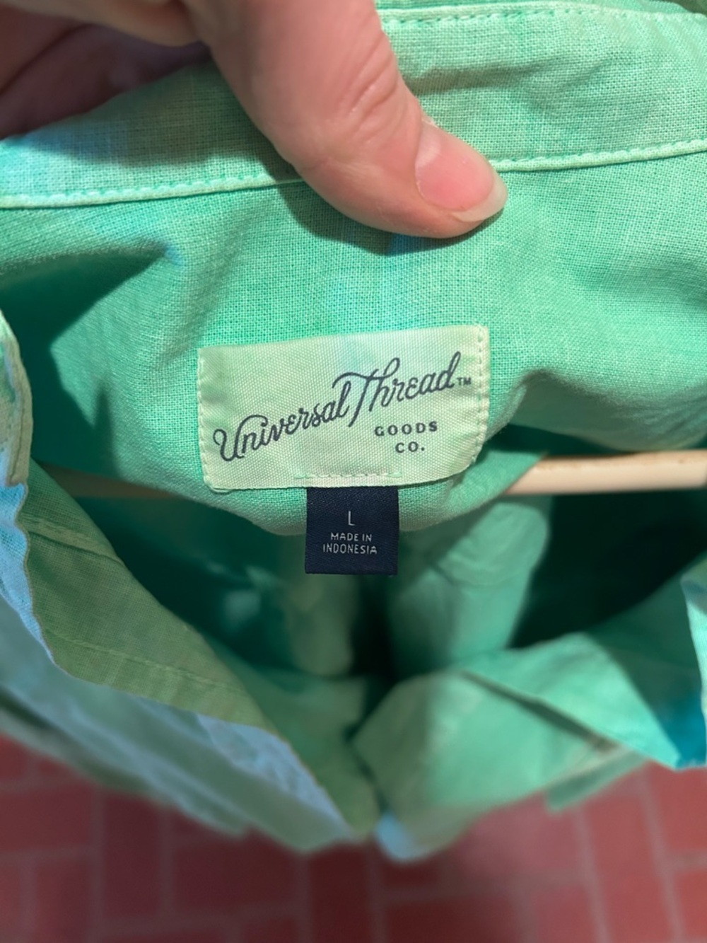 Universal Thread Neon Green & Navy Button-Down Bundle - Picture 2 of 2